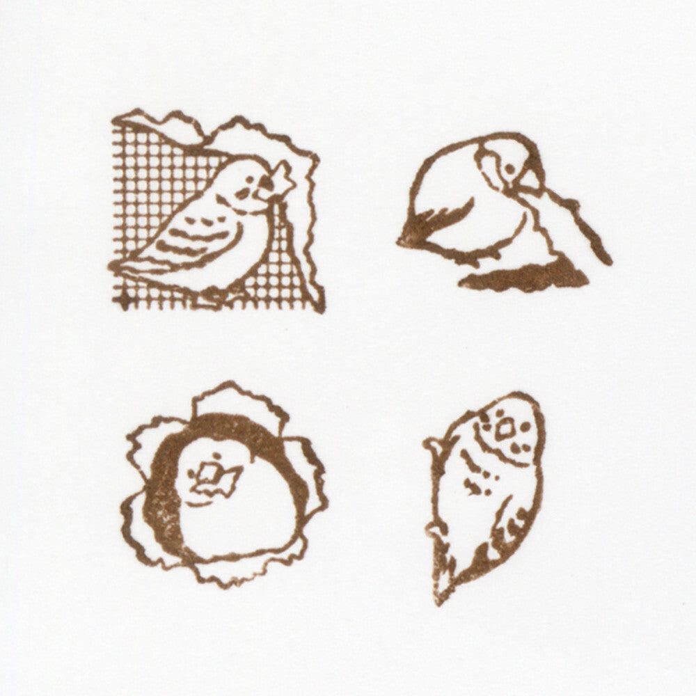NB Co. Ltd. - Rubber Stamp Set - Mischief in the Margins - Kotori Birds
