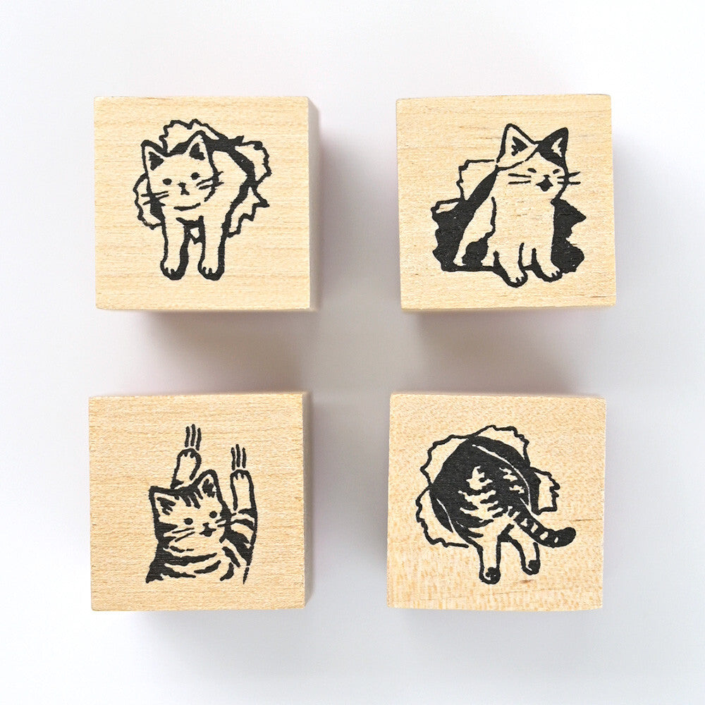 NB Co. Ltd. - Rubber Stamp Set - Mischief in the Margins - Cats