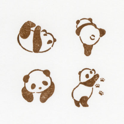 NB Co. Ltd. - Rubber Stamp Set - Mischief in the Margins - Pandas