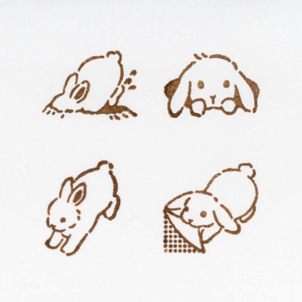NB Co. Ltd. - Rubber Stamp Set - Mischief in the Margins - Rabbits