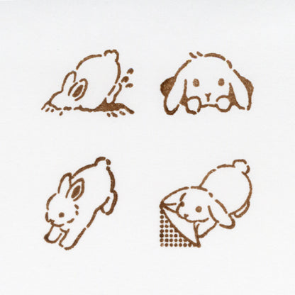 NB Co. Ltd. - Rubber Stamp Set - Mischief in the Margins - Rabbits