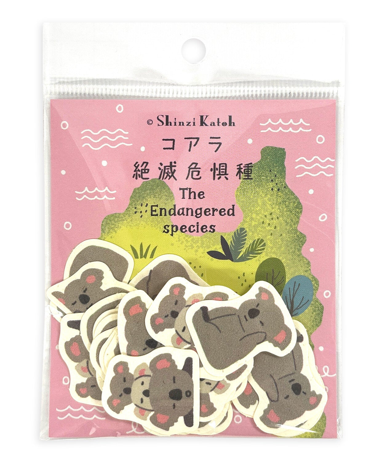 SEAL-DO Shinzi Katoh - Banana Paper Flake Stickers - Endangered Species - Koala