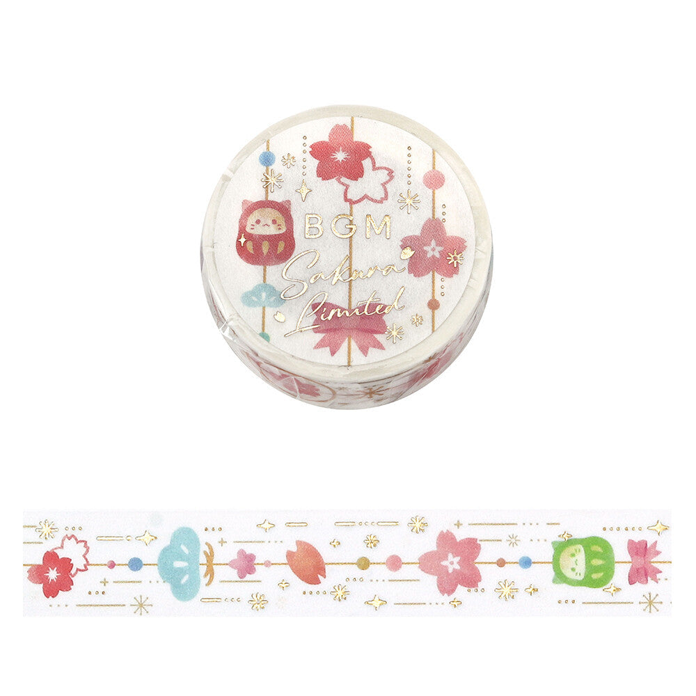 BGM - 15mm Washi Tape - Sakura Limited - Cherry Blossom Decoration