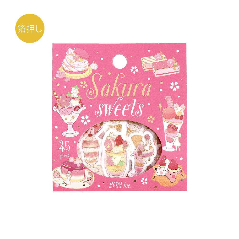 BGM - Flake Stickers - Sakura Limited - Sakura Sweets