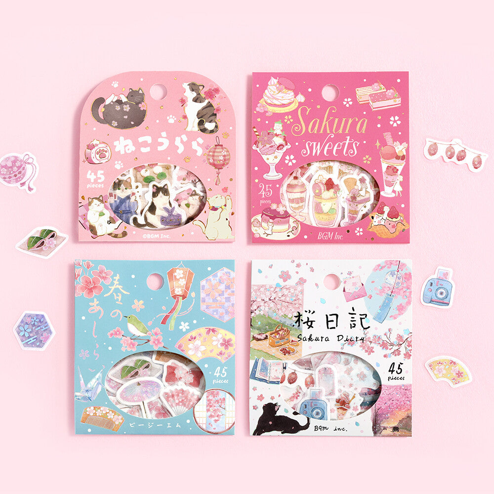 BGM - Flake Stickers - Sakura Limited - Spring Decoration