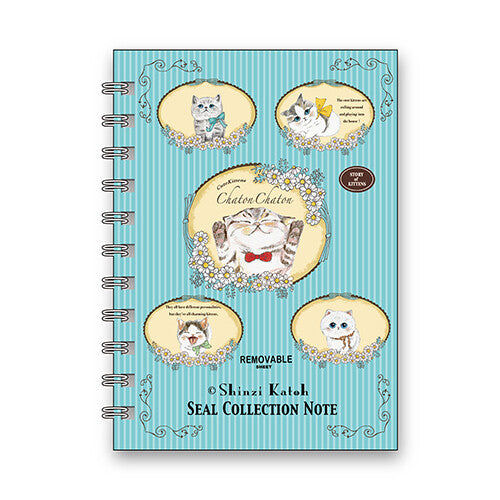 SEAL-DO Shinzi Katoh - Sticker Collection Notebook - Chaton Chaton 2