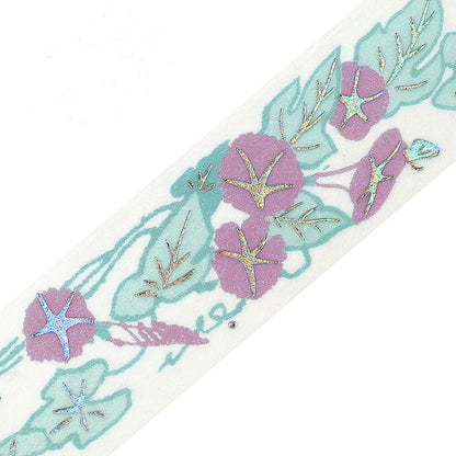 BGM - 20mm Washi Tape - Decorative Flower Study Series - Morning Glory