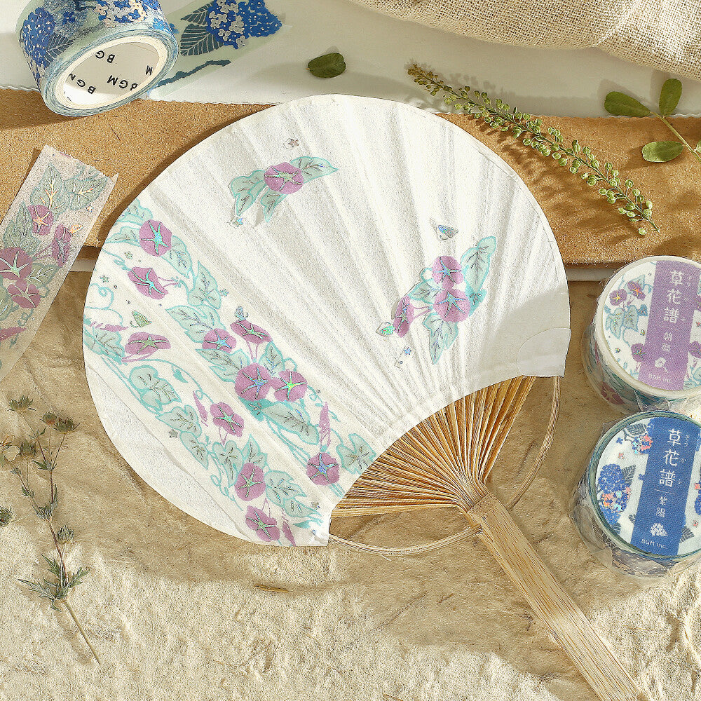 BGM - 20mm Washi Tape - Decorative Flower Study Series - Hydrangea