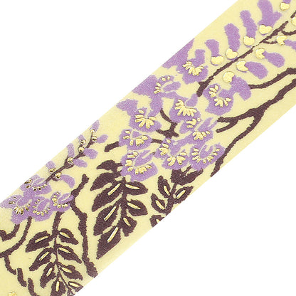 BGM - 20mm Washi Tape - Decorative Flower Study Series - Wisteria