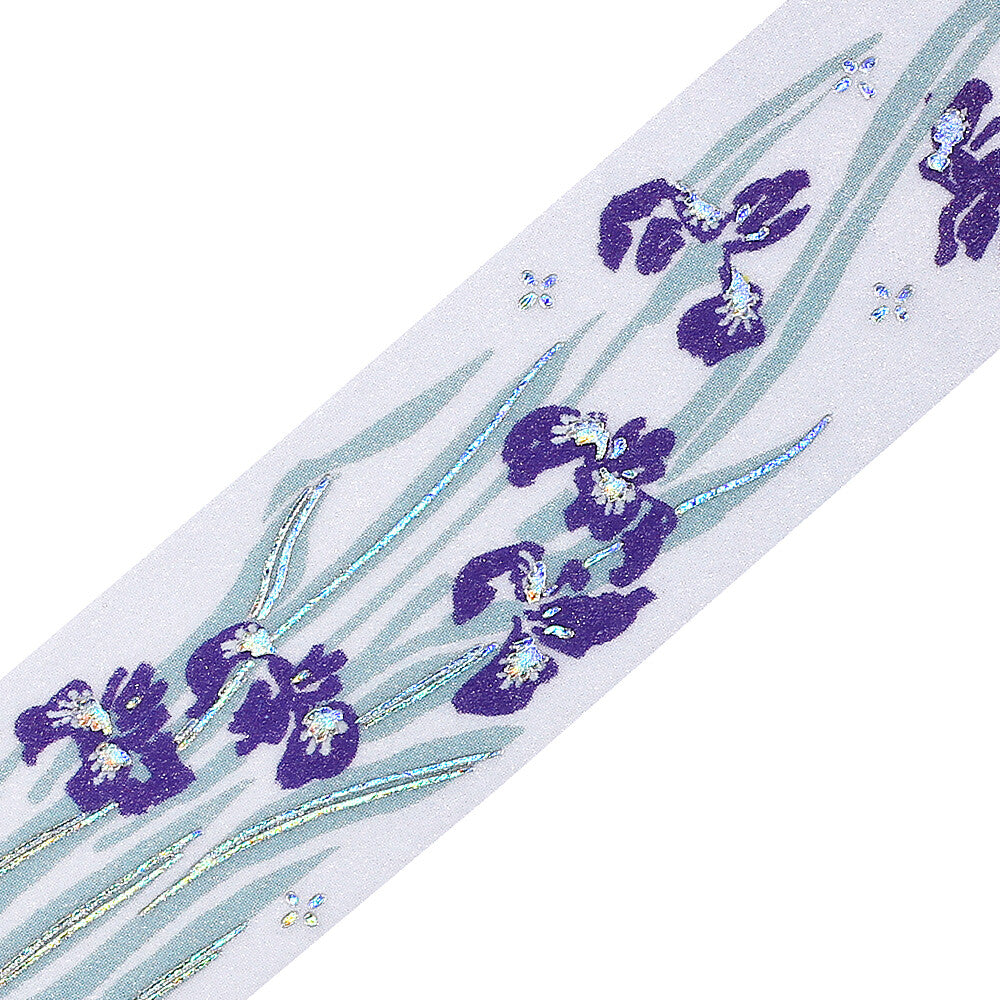 BGM - 20mm Washi Tape - Decorative Flower Study Series - Iris