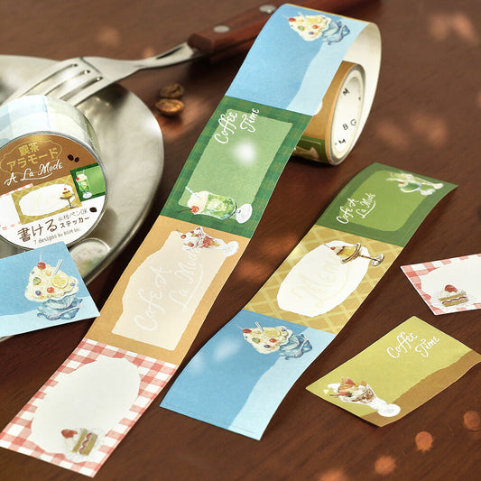 BGM - Writable Sticker Roll - Cafe a la Mode