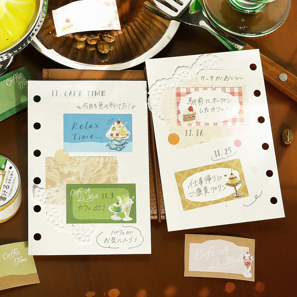 BGM - Writable Sticker Roll - Cafe a la Mode