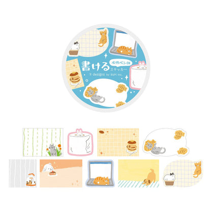 BGM - Writable Sticker Roll - Cozy Animals