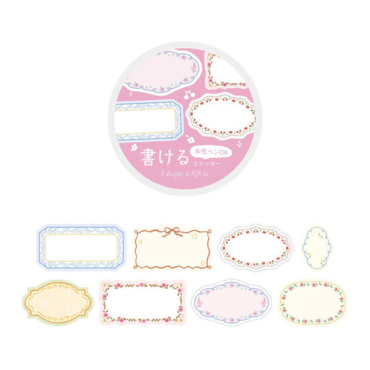 BGM - Writable Sticker Roll - Flower Frame