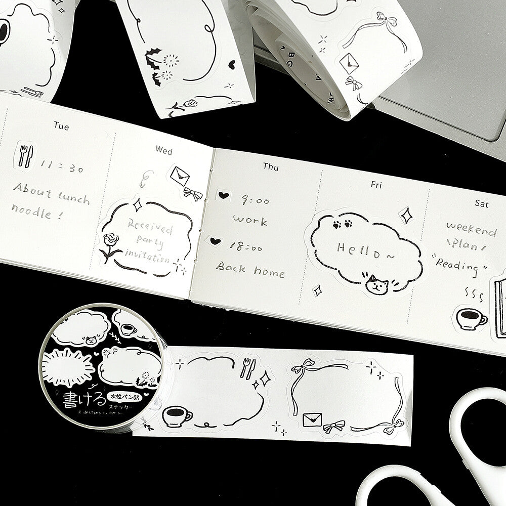 BGM - Writable Sticker Roll - Sketches