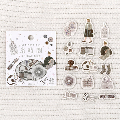 BGM - Flake Stickers - Maiden's Moment - Knitting Time