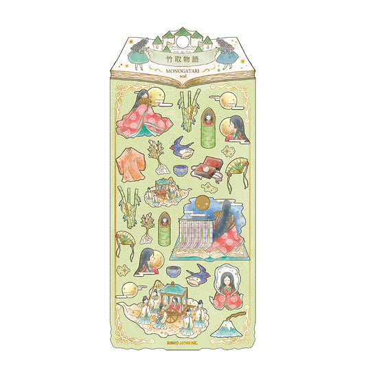 Kamio Japan - Monogatari - Fairy Tale Stickers - The Tale of the Bamboo Cutter