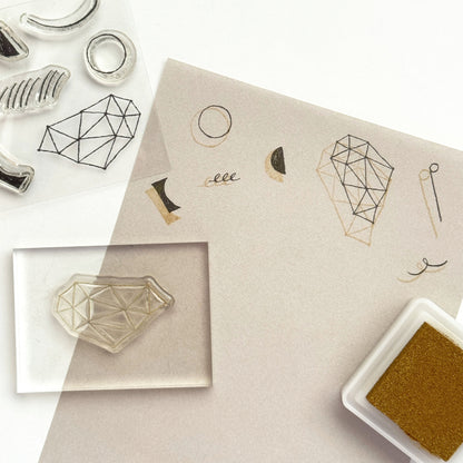 Nishi Shuku × mizushima - JIZAI Clear Stamp Box Set - In the Night