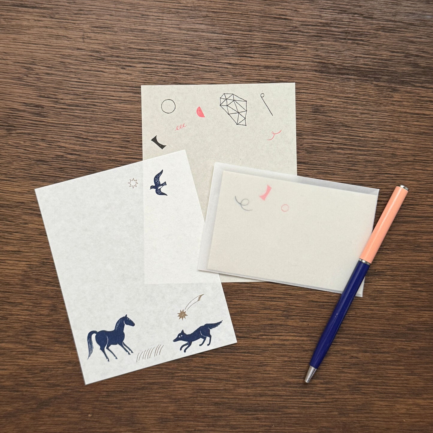Nishi Shuku × mizushima - Small Letter Set - In the Night