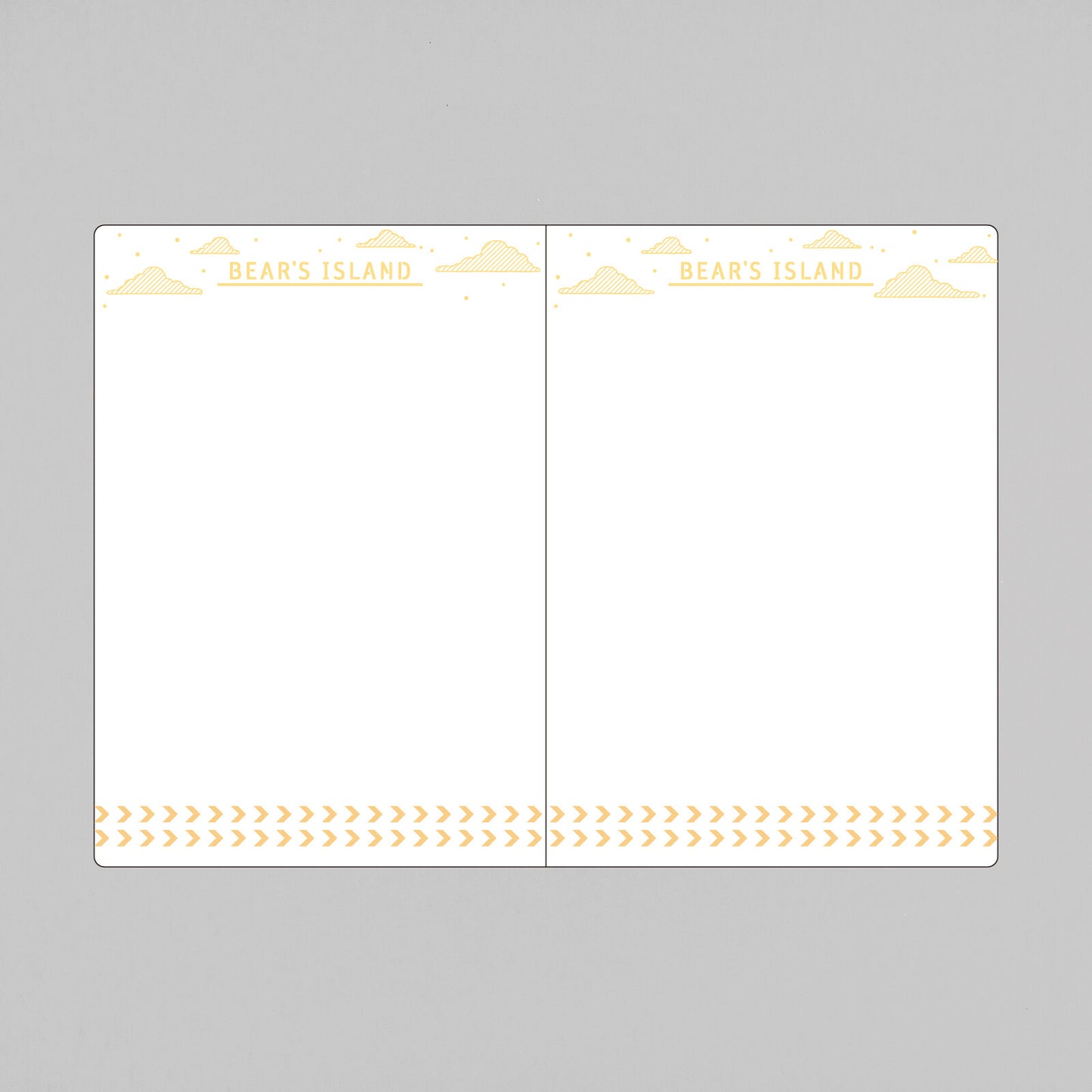 OB1TOY x ROKKAKU - Foil-Stamped Passport-Style Notebook - Earth Tours