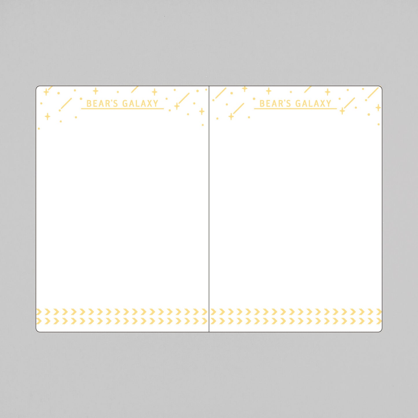 OB1TOY x ROKKAKU - Foil-Stamped Passport-Style Notebook - Galaxy Tours