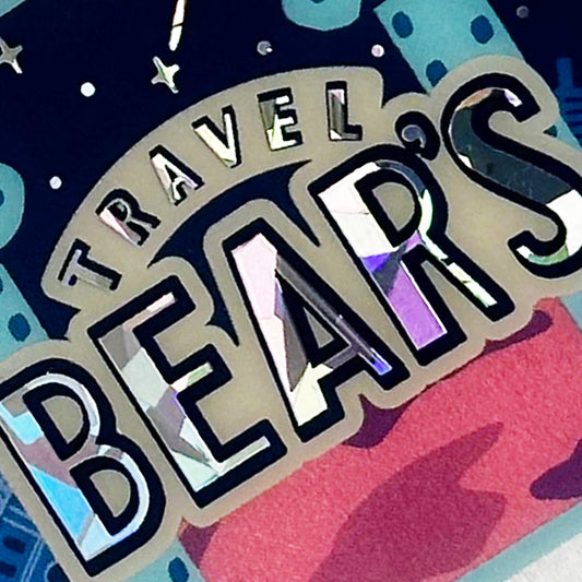 OB1TOY x ROKKAKU - Die-Cut Clear Card - Galaxy Tours