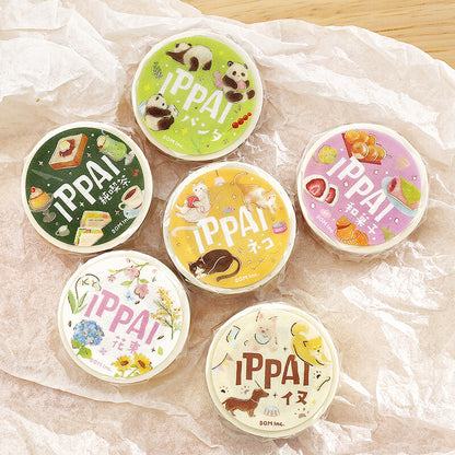 BGM - 15mm Washi Tape - Ippai Series - Lots of Cats
