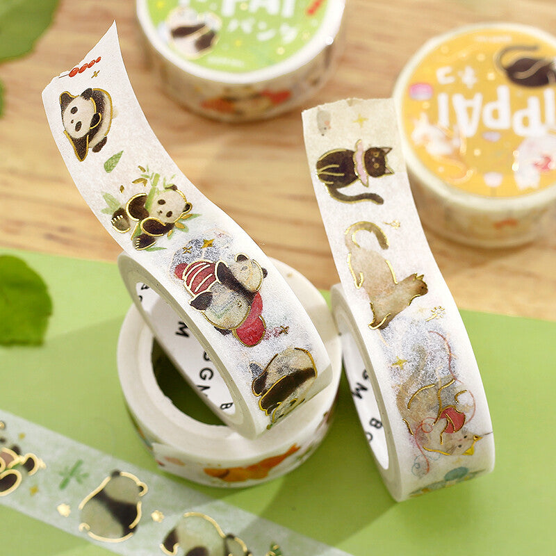 BGM - 15mm Washi Tape - Ippai Series - Lots of Pandas