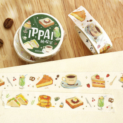 BGM - 15mm Washi Tape - Ippai Series - Pure Coffee Shops
