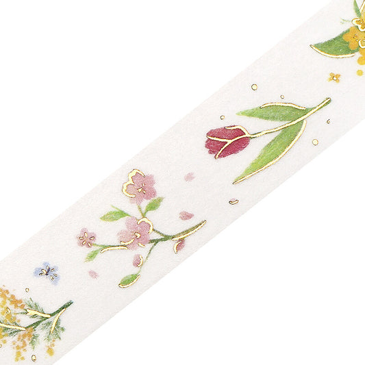 BGM - 15mm Washi Tape - Ippai Series - Full of Bouquets