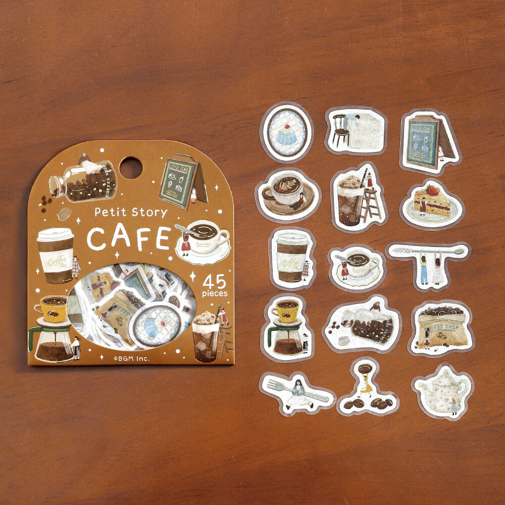 BGM - Flake Stickers - Petit Story - Cafe