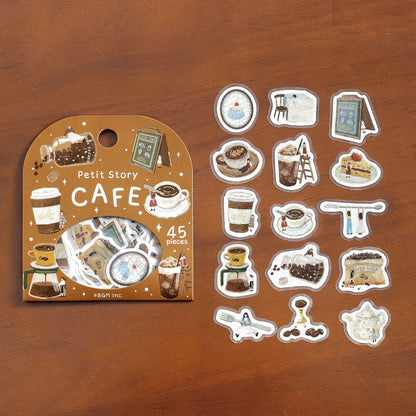 BGM - Flake Stickers - Petit Story - Cafe