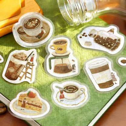 BGM - Flake Stickers - Petit Story - Cafe