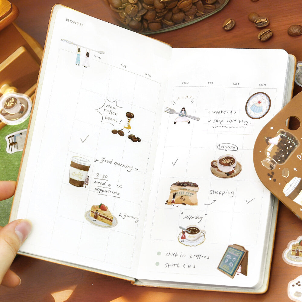 BGM - Flake Stickers - Petit Story - Cafe