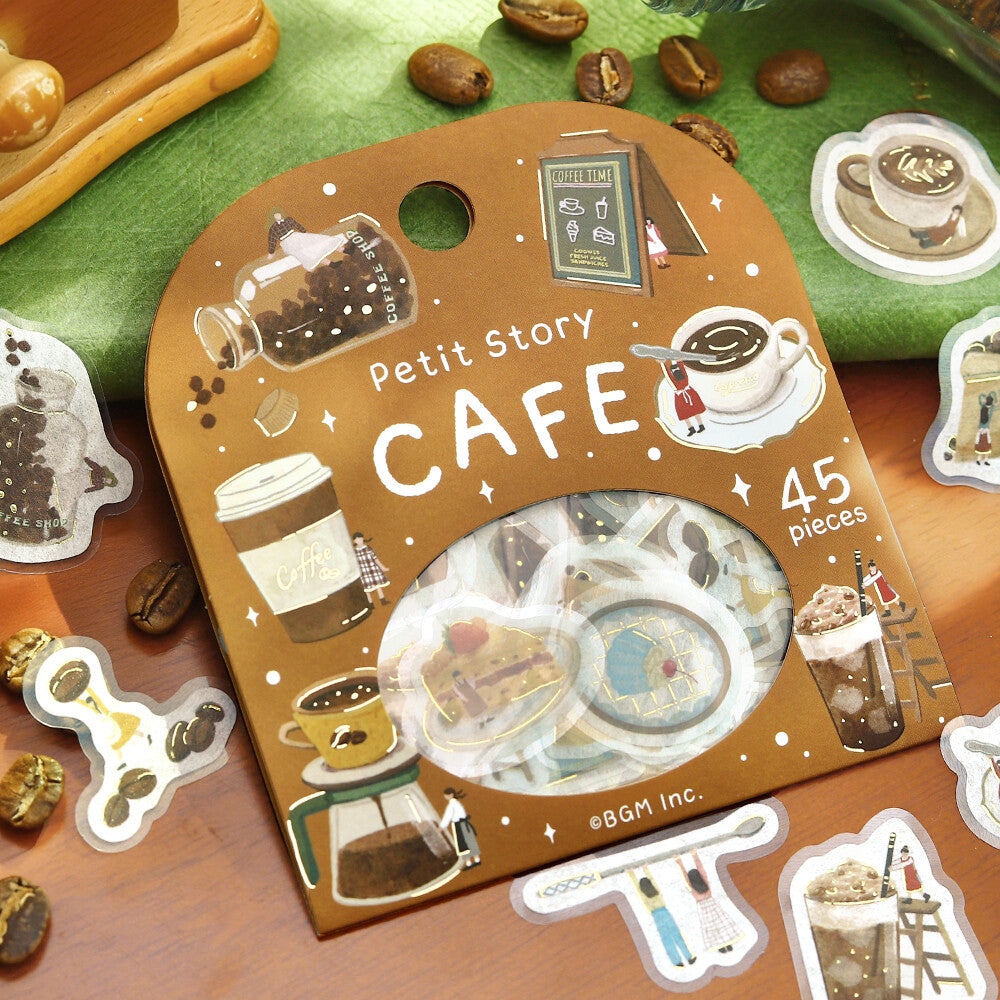 BGM - Flake Stickers - Petit Story - Cafe