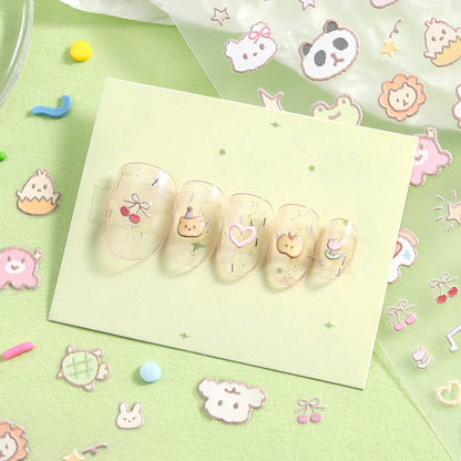 BGM - Icing Sticker Sheet - Fluffy Friends