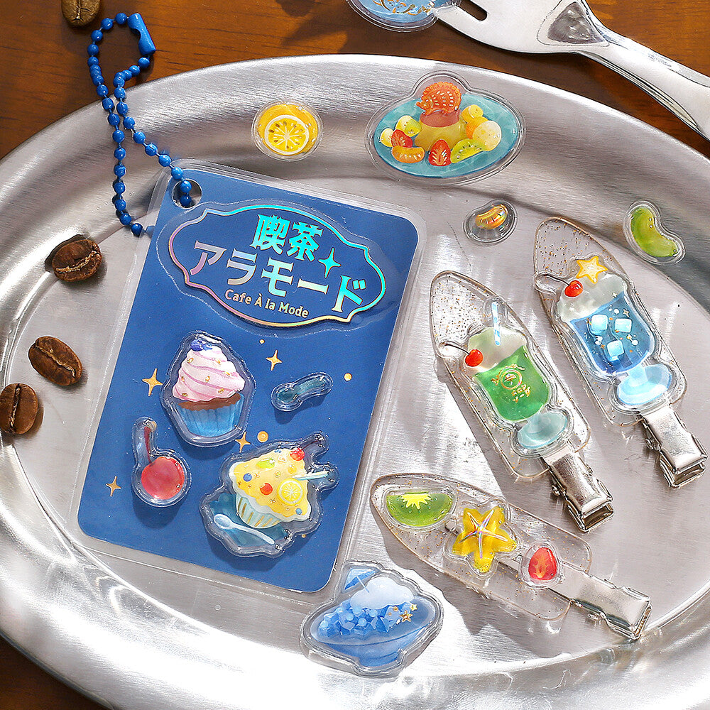 BGM - Kyururun 3D Crystal Sticker Sheet Vol. 1 - Cafe à la Mode (Shells)