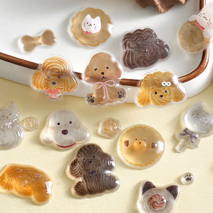BGM - Kyururun 3D Crystal Sticker Sheet Vol. 1 - Cute and Fluffy Animals