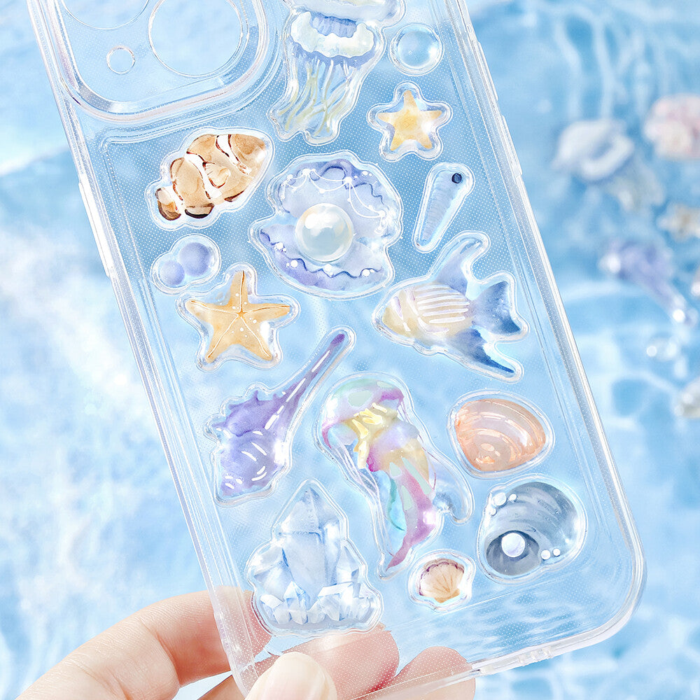 BGM - Kyururun 3D Crystal Sticker Sheet Vol. 1 - Sea Creatures