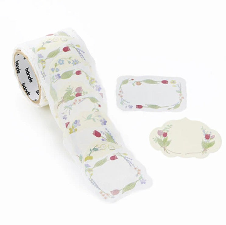 Bande - Writable Sticker Roll - Happy Flower