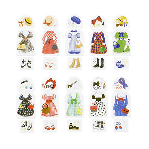 Bande - Sticker Roll - Dress-Up - Retro Cinema Lady