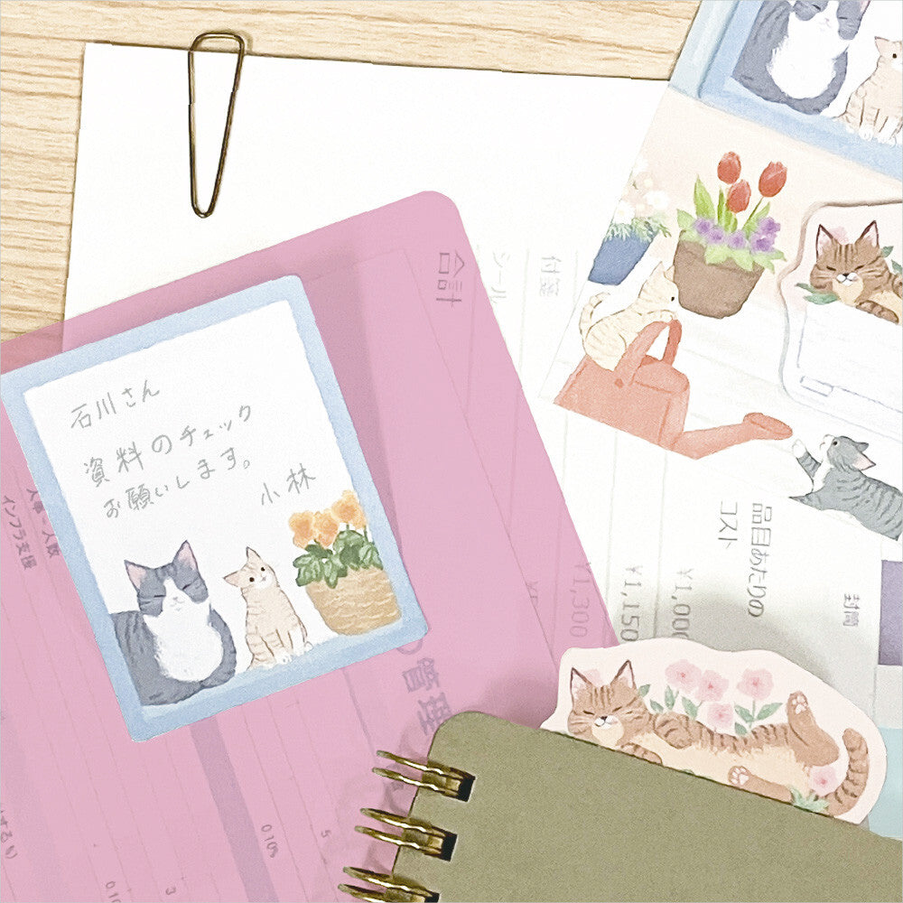 NB Co. Ltd. - Die-Cut Sticky Notes - Nyantomo - Hananiwa