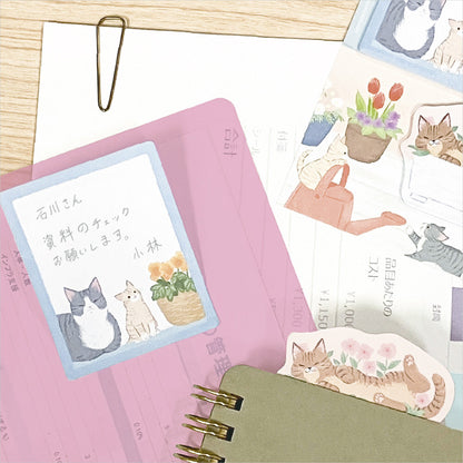 NB Co. Ltd. - Die-Cut Sticky Notes - Nyantomo - Hananiwa