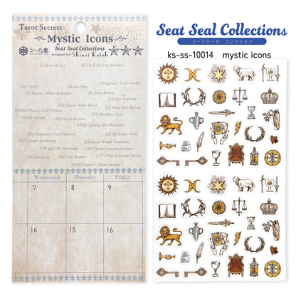 SEAL-DO Shinzi Katoh - Clear Sticker Sheet - Tarot Secrets - Mystic Icons