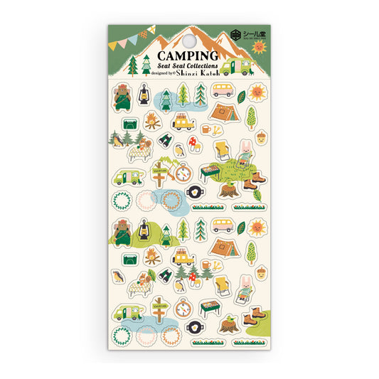 SEAL-DO Shinzi Katoh - Clear Sticker Sheet - Camping