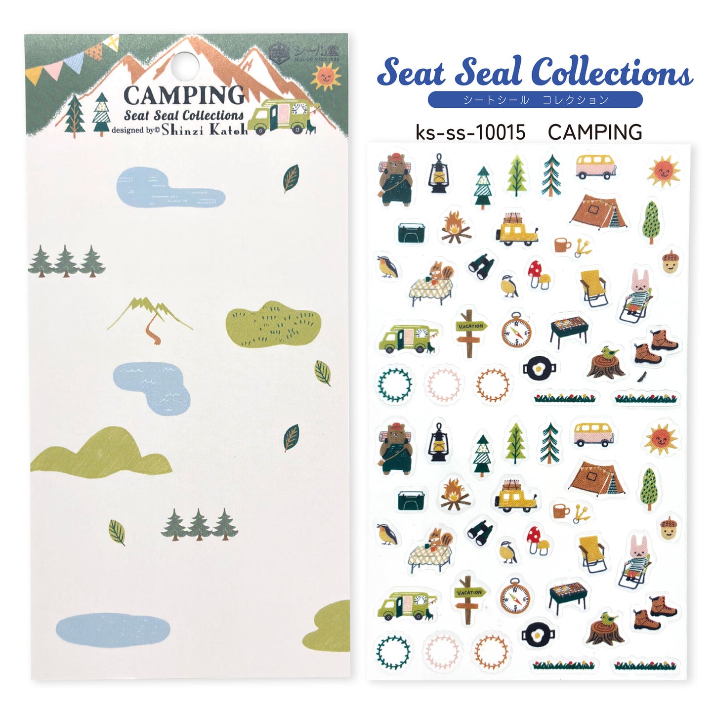 SEAL-DO Shinzi Katoh - Clear Sticker Sheet - Camping