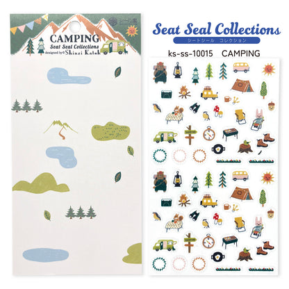 SEAL-DO Shinzi Katoh - Clear Sticker Sheet - Camping