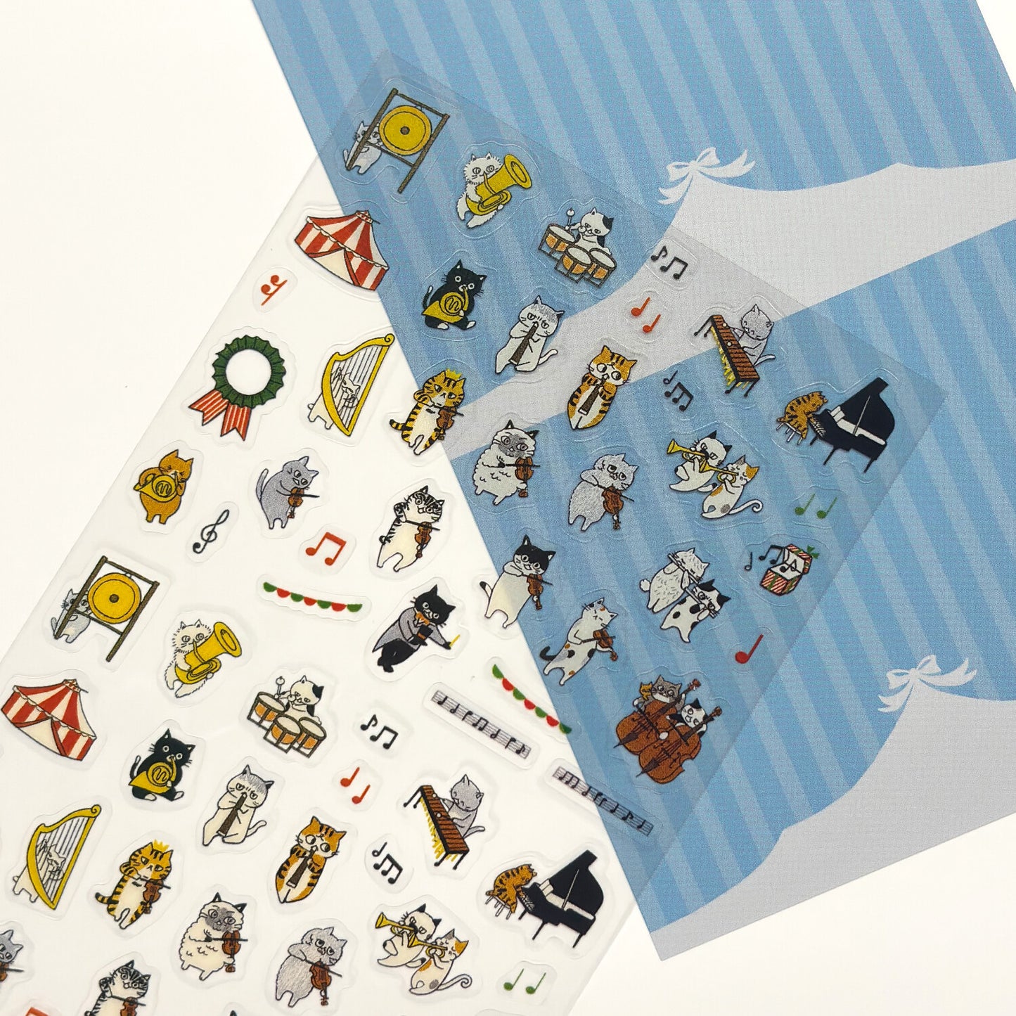 SEAL-DO Shinzi Katoh - Clear Sticker Sheet - Cat Orchestra