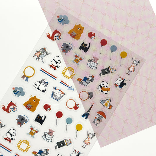 SEAL-DO Shinzi Katoh - Clear Sticker Sheet - Kawaii Mon Peluche