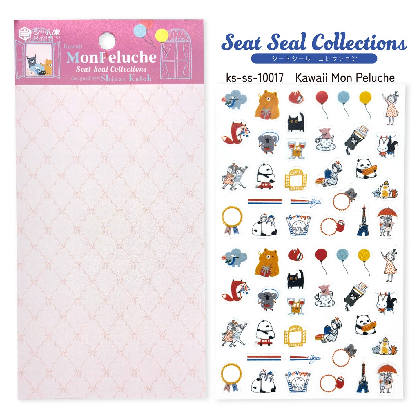 SEAL-DO Shinzi Katoh - Clear Sticker Sheet - Kawaii Mon Peluche